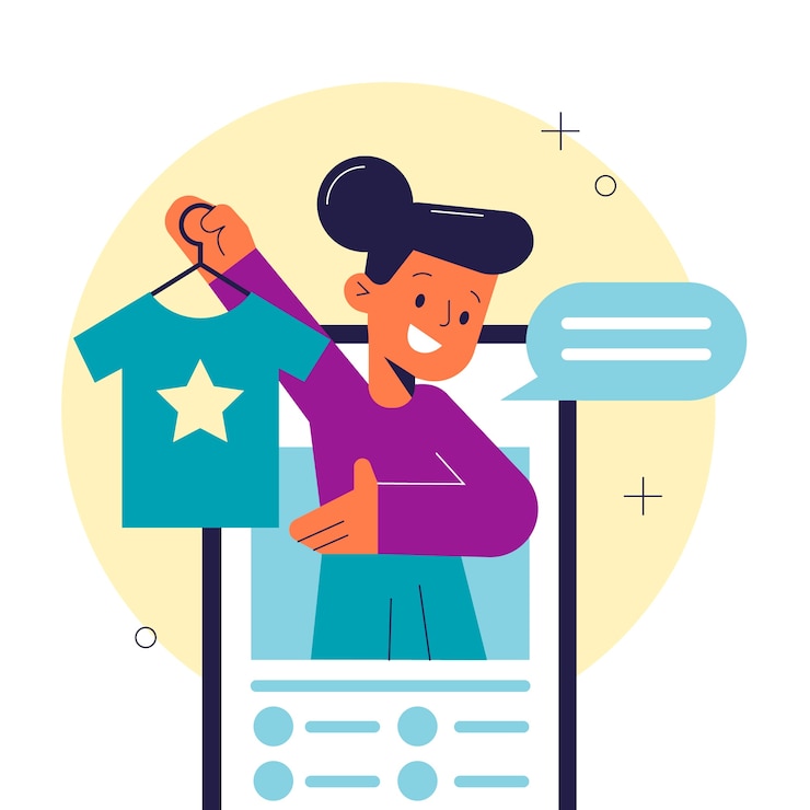 Free Vector blogger review concept