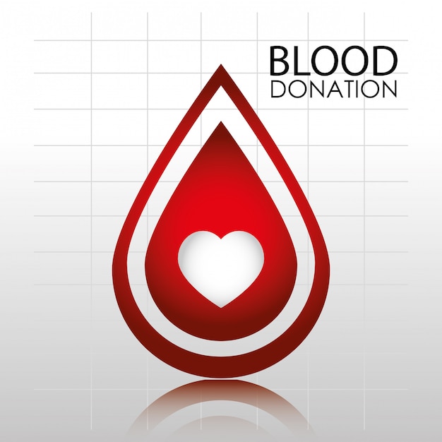 Шаблон логотипа донорства крови