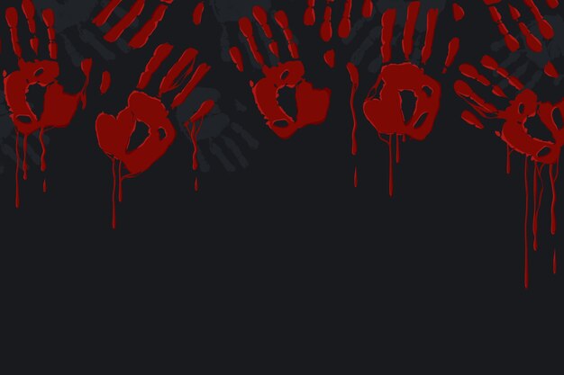 Bloody handprint background