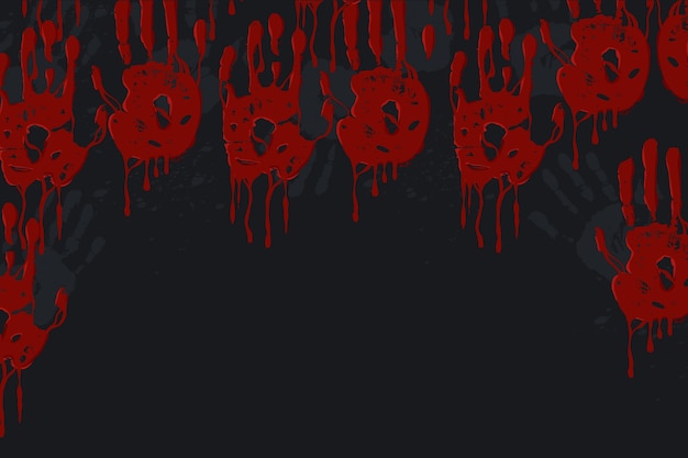 Bloody handprint background