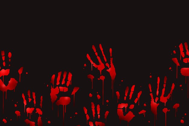 Bloody handprint background