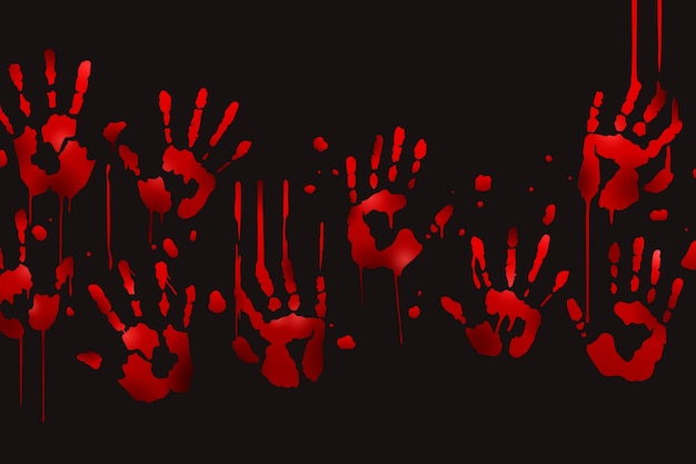 Bloody handprint background