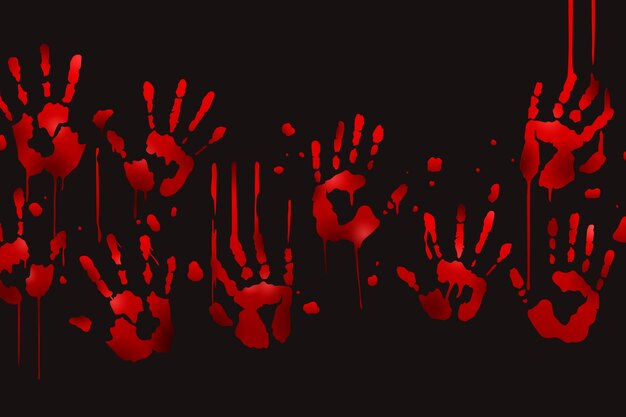 Bloody handprint background