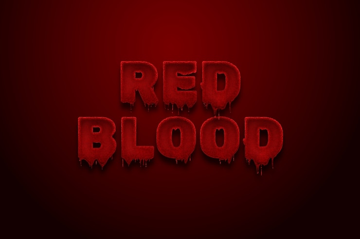 Free Vector bloody text effect design