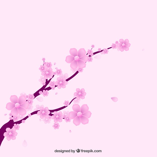 Blooming branch background