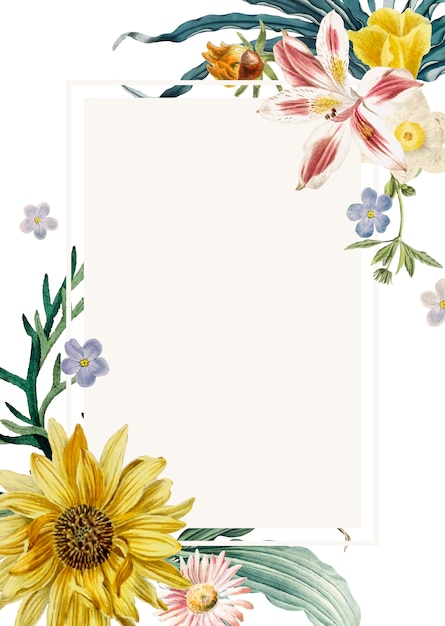 Free vector blooming greeting card