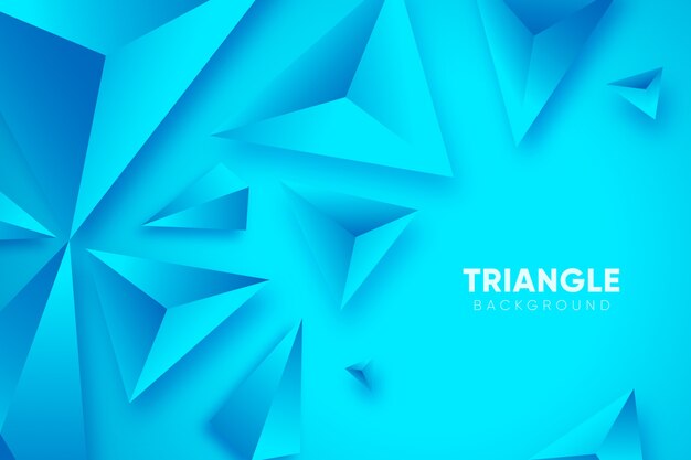 三角形の青い3 d背景