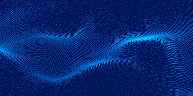 Free vector blue 3d particles background design