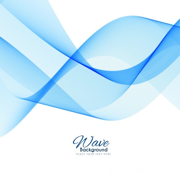 Blue abstract background, wave effect