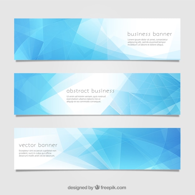 Free Vector | Blue abstract banner