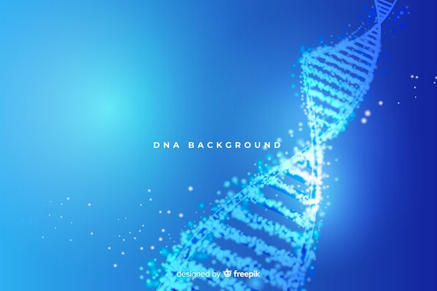 Синий абстрактный фон структуры ДНК