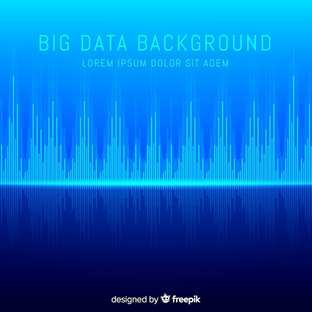 Blue abstract and modern big data background