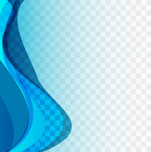 Blue forme astratte con uno sfondo trasparente