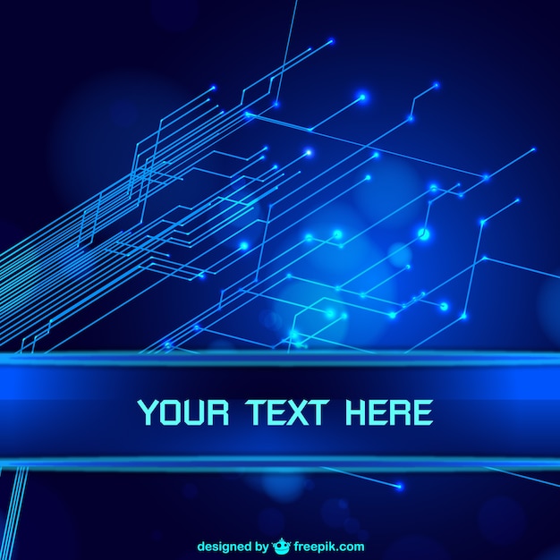 Blue abstract technology background