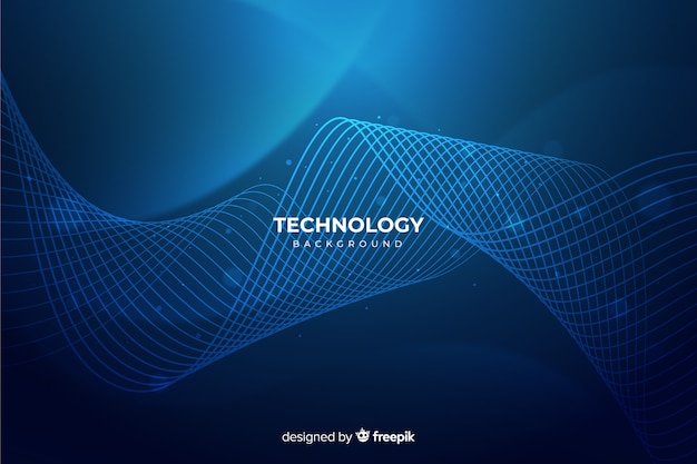 Blue abstract technology background