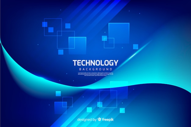 Blue abstract technology background