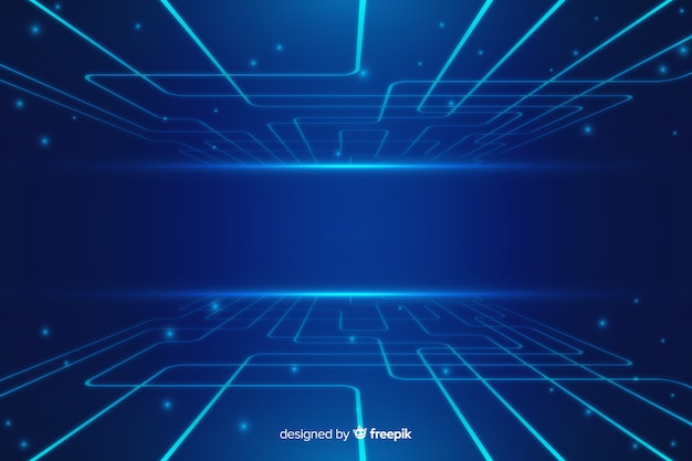 Blue Abstract Technology Background