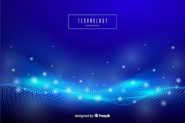 Blue abstract technology wallpaper