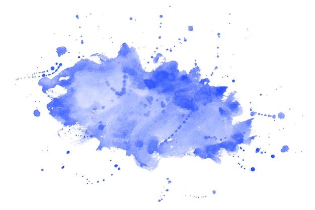 Blue abstract watercolor stain texture background vector illustration
