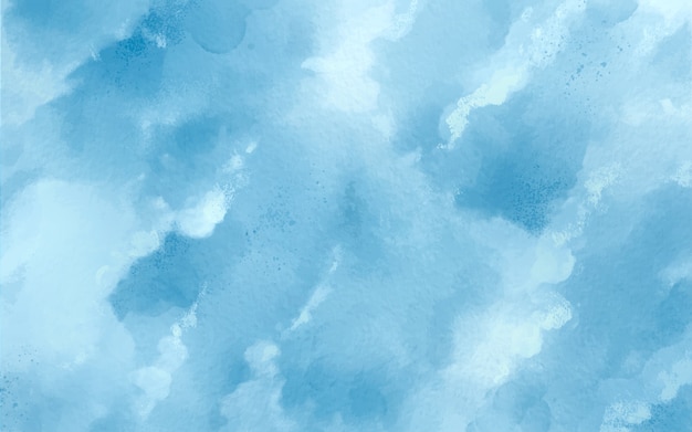 Free vector blue abstract watercolor stains background