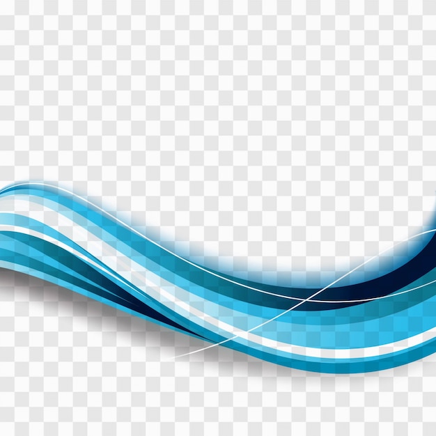 Free vector blue abstract wavy shapes