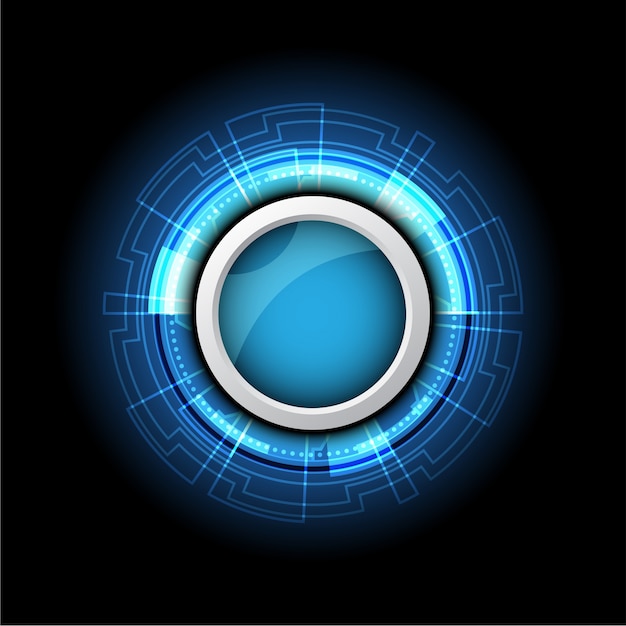 Бесплатное векторное изображение Голубой и черный геометрический фон