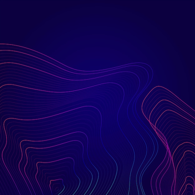Бесплатное векторное изображение Синий и розовый абстрактный фон карты контурные линии