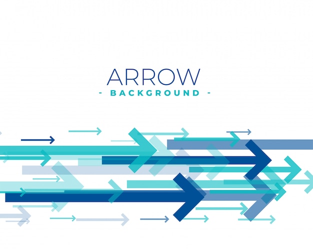 Free vector blue arrows moving forward background in blue color