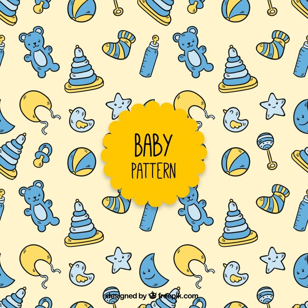 ブルー赤ちゃんの要素パターン