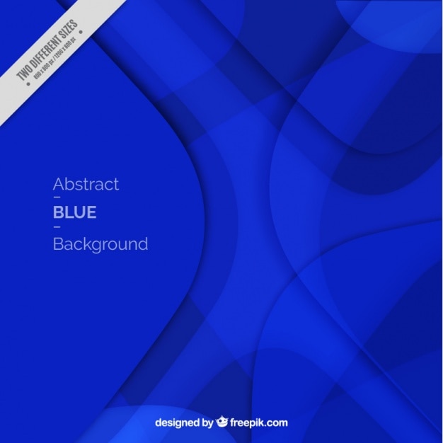 Free vector blue background of abstract shapes