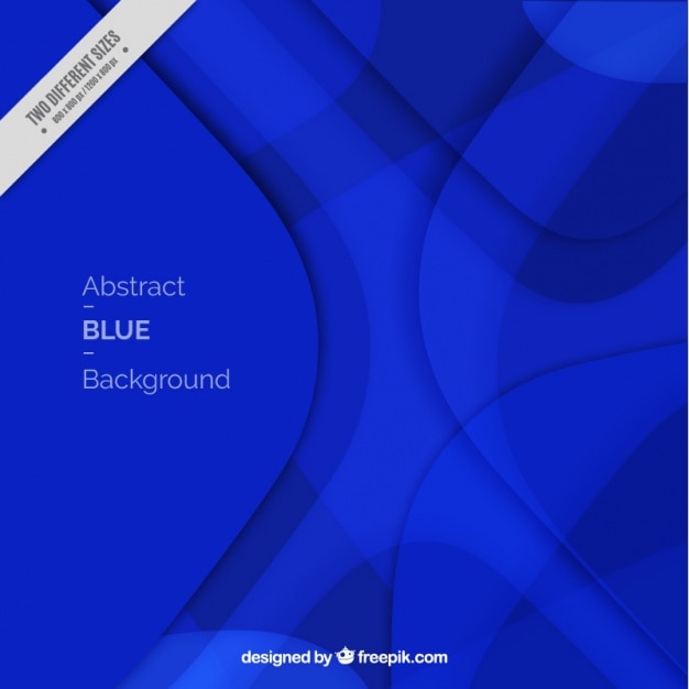 Blue background of abstract shapes