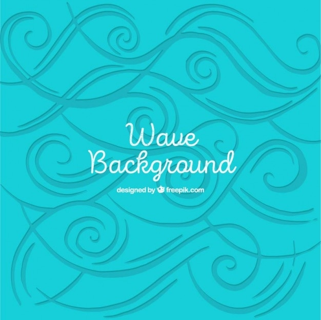Free vector blue background of abstract waves
