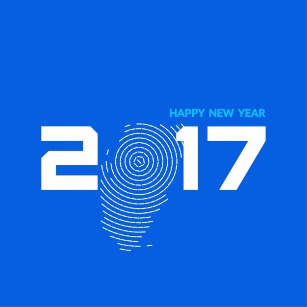 Бесплатный Вектор синий цвет новый год 2017 фон