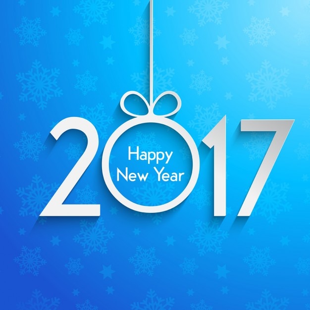 Blue background for new year