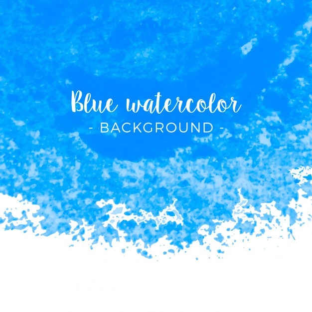 Free vector blue  background in watercolor style