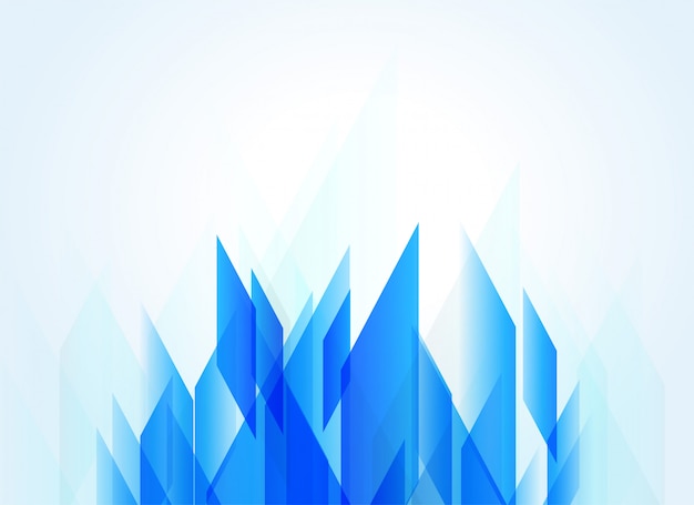 抽象的な幾何学的形状を持つ青い背景
