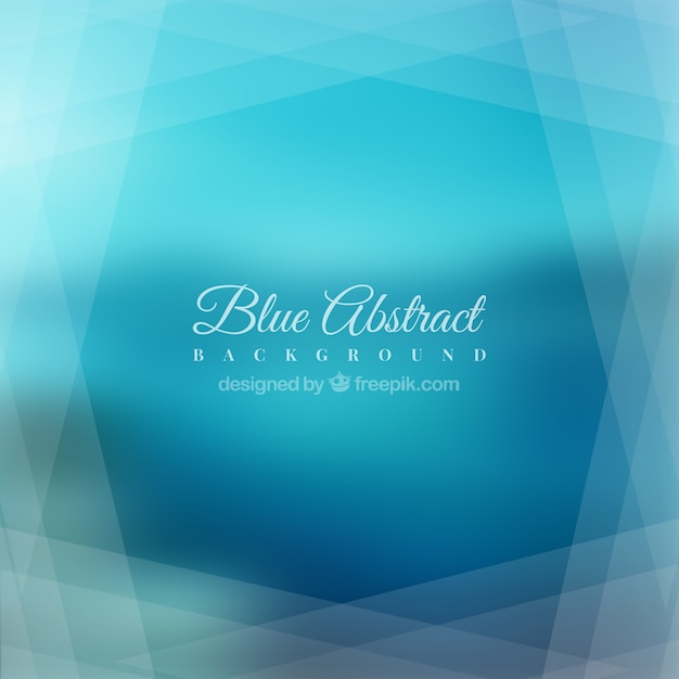 Free vector blue background with abstract shapes