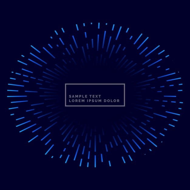 Free Vector blue background with burst of lights