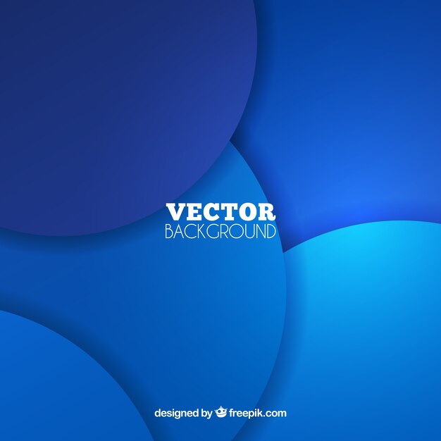 Blue background with circles