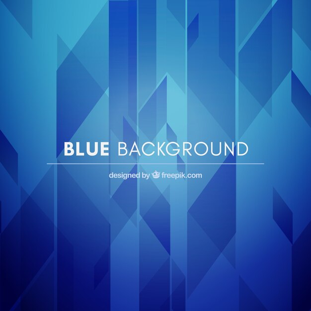 Blue background with geometric style