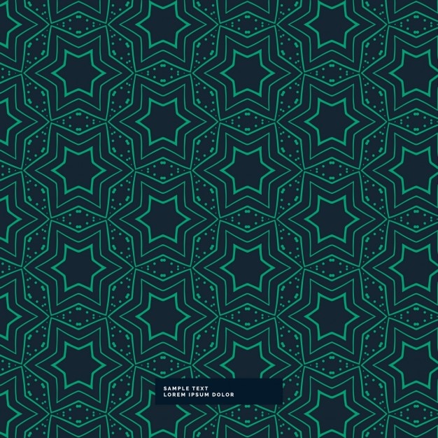 Free vector blue background with a green pattern