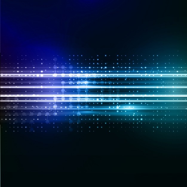 Free vector blue background with light lines