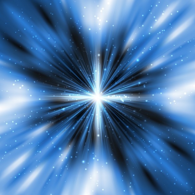 Free vector blue background with shiny rays