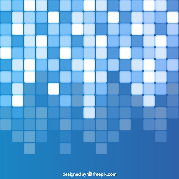 Blue background with squares