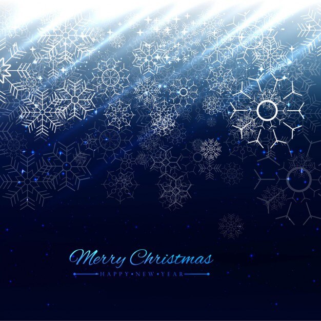 ブルー光沢のあるクリスマスの背景