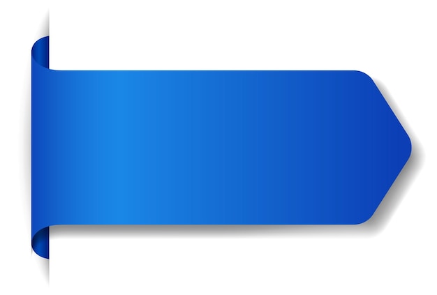 Blue baner design on white background