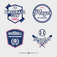Free vector blue baseball cup labels