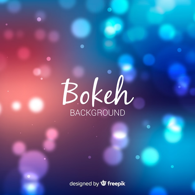 Blue bokeh background concept