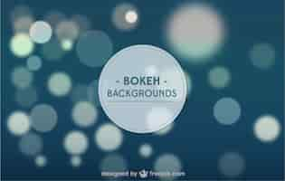 Free vector blue bokeh background