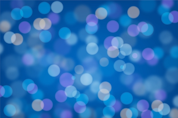 Blue bokeh background